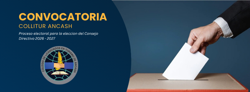CRONOGRAMA DEL PROCESO ELECTORAL DE COLITUR ANCASH PERIODO 2026-2027